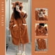 thumbnail image 3 of Pijama de franela con tigre suave y bonito para mujer, camisón de vellón coral para otoño e invierno, ropa de dormir para el hogar, 3 of 4