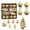 Gold, variant on Ornaments forChristmas Tree,Christmas Decorations Ornaments,Hanging Nightmare Before Christmas Ornaments,Christmas Decorations Christmas Gift Package Combination Christmas Tree Pendant Christmas Set