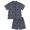 Odyssey Gray, variant on by Gerber Baby and Toddler Boy Button Front Shirt and Short Set, 2-Piece, Sizes 0/3 Months - 5T
