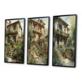 thumbnail image 3 of Designart "Rustic Charm Stairway Entrance to Country Cottage" Farm Framed Wall Art Set Of 3 - White Country Frame Gallery Set For Office Decor, 3 of 6