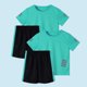 thumbnail image 4 of Odeerbi Conjunto Atlético de Malla de Niños de 2 Paquetes 5-14 Años, Ropa Deportiva de Tira Reflectante Seca Rápida de 2 Piezas Camiseta Shorts Outfits, 4 of 8