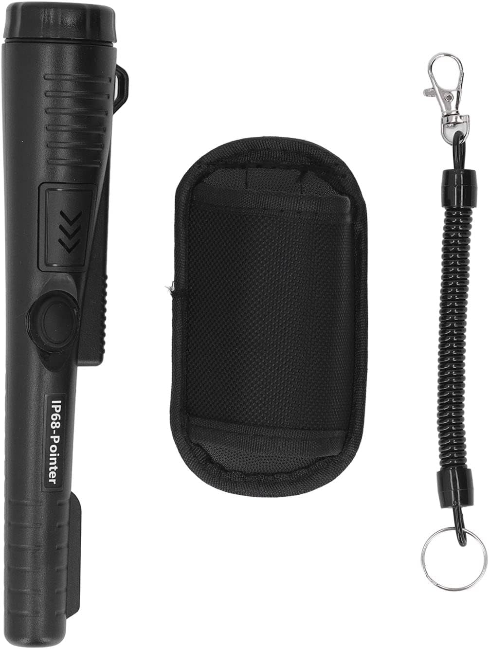 WCX Professional Handheld Metal Detector for Finding Gold, Silver, and Jewelry in Outdoor Settings - Portable and Waterproof Probe (Black)-0614