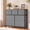 Blue, variant on Gianna Chest of Drawers with 7 Fabric Drawers, Drawer Cabinet, Organization Furniture for Kitchen, Office, Hallway, White