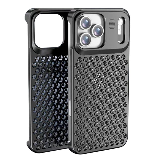Metal Case For IPhone 17 Pro Max/17 Pro/17, Aroma Anti-Scratch Case Hollow Frameless Shell Aluminum Cooling Cover