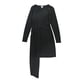 thumbnail image 1 of bar III Vestido asimétrico sólido para mujer, negro, mediano, 1 of 2