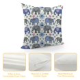thumbnail image 4 of Orinice Elephant Pattern Graphic Decorative Throw Pillow Cover for Home, Sofa, Bed - Soft and Durable Pillowcase 1PC 20x20in, 4 of 5