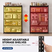 TrumanPick Storage Shelves 5 Tier Garage Metal Storage Shelving Unit Heavy Duty Utility Shelf Rack 36 W x 15.98 D x 72 H 2000lbs, Black