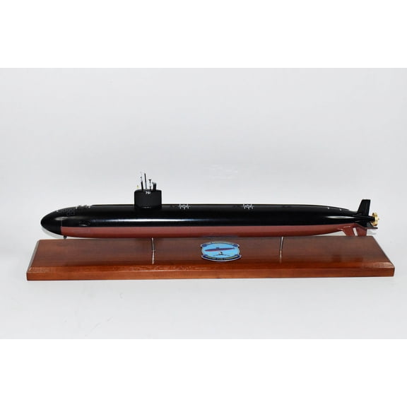 USS Springfield SSN-761 Submarine,Navy,Scale Model,Mahogany,20 inch,LA Class