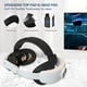 thumbnail image 2 of Correa cómoda para la cabeza para Meta Quest 3, correa de repuesto ligera Accesorios, reduce la presión sobre la cara Cómoda y práctica Gafas de realidad virtual con diseño abatible, 2 of 7