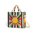 thumbnail image 7 of FORMRS Womens Corduroy Tote Bag Crossbody Shoulder Handbag with Pocket, Geometric Sun, 7 of 7