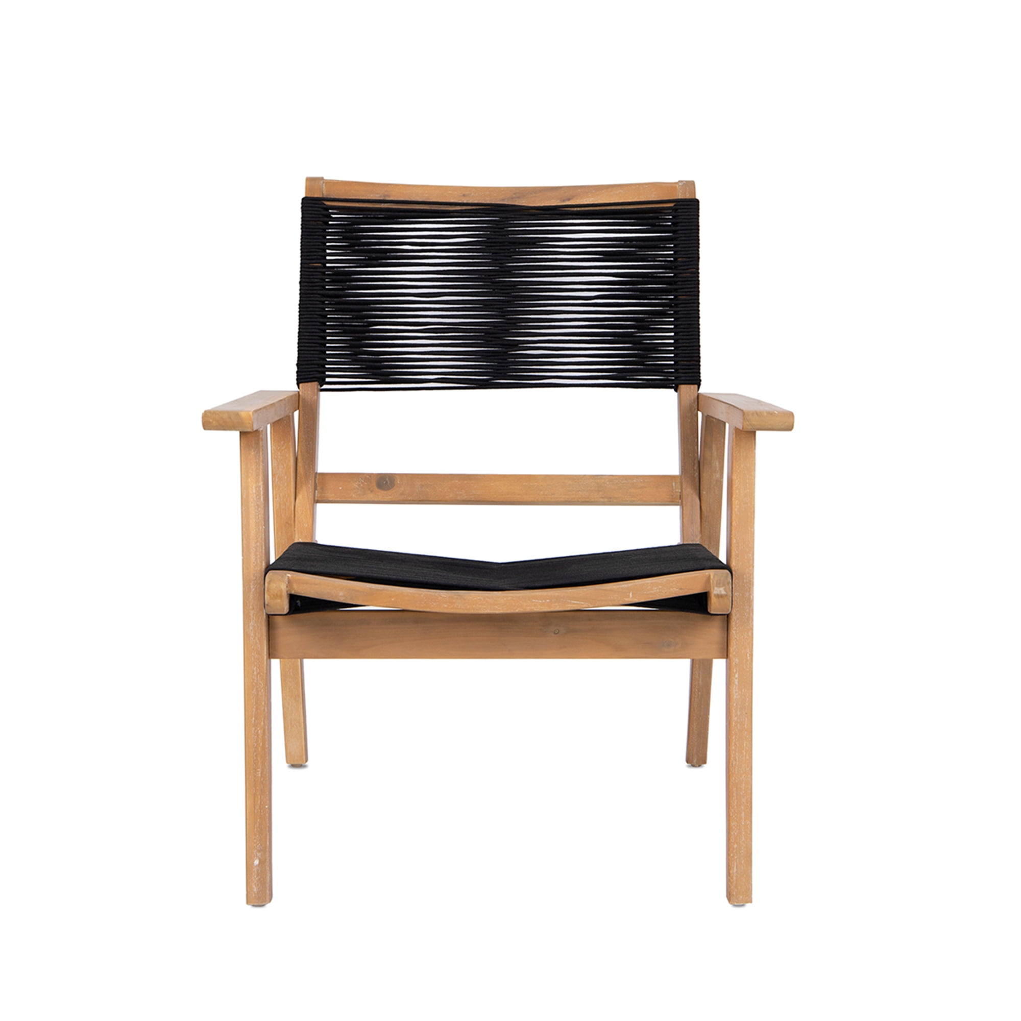 Aimee Lii Outdoor Patio Furniture Chair, Black Rope Furniture Chairs for 2, Outdoor Conversation Sectional for Backyard Poolside, Garden