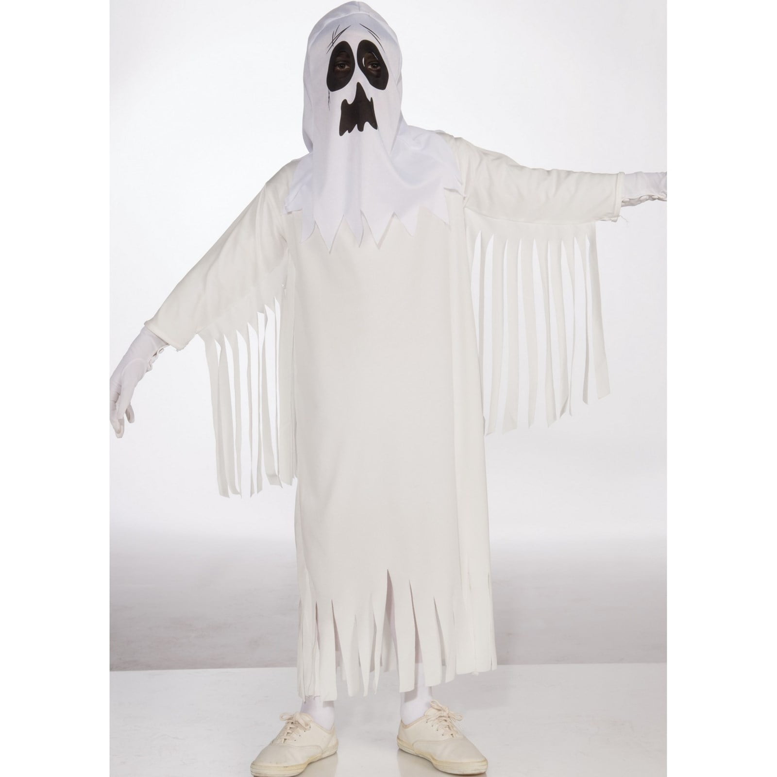 Boys Teen White Medieval Walker Costume Ghost Ghoul Zombie Fancy Dress Halloween 