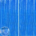 thumbnail image 2 of Gustave 2Pcs Metallic Tinsel Foil Fringe Curtains Photo Booth Props, 3.3 x 8.2 ft Doorway Curtain for Birthday Wedding Engagement Holiday Celebration Party Decor, Blue, 2 of 6