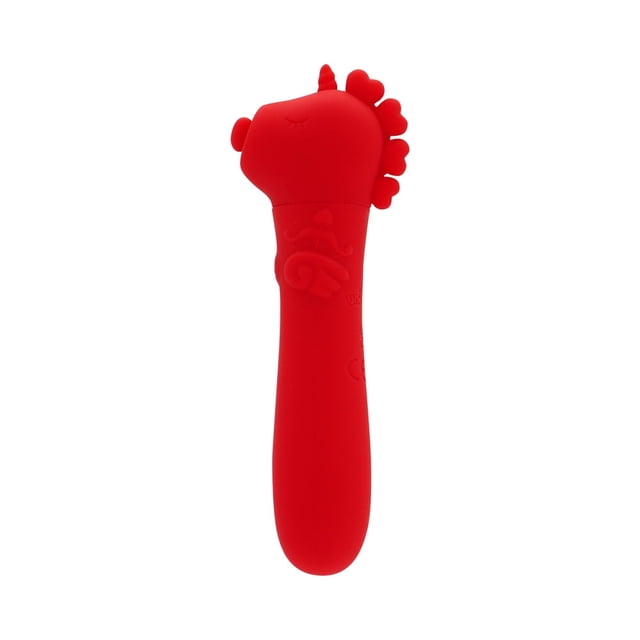 Unihorn Vibromasseur en Silicone Rechargeable USB Cupid's Beau, Rouge