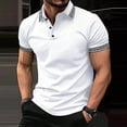 thumbnail image 3 of Men's Polo Shirts Short Sleeve 3 Buttons Golf Shirts Classic Fit Casual Performance T-Shirt, 2XL, 3 of 5