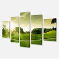 thumbnail image 2 of Green Valley Panorama - Landscape Canvas Art Print, 2 of 3