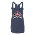 thumbnail image 2 of Wild Bobby Ford Shelby Vintage Checkered Flag Women Tri-Blend Racerback Tank Top, 2 of 6