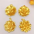 thumbnail image 3 of K-KED 4 Types 24K Yellow Gold Plated Big Fancy Flower Pendant For Women's Necklace-Type D, 3 of 9