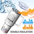 thumbnail image 3 of Unique Nana Gifts for Women Grandma! 40oz Travel Tumbler Cup, Insulated Stainless Steel with Lid, Birthday Christmas Mothers Day Gift from Granddaughter, 3 of 5