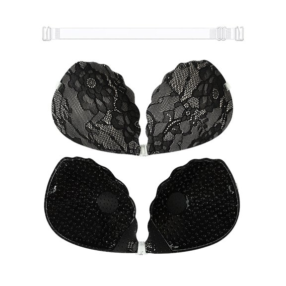 Daznico Strapless Lace Bra with Front Closure and Support for Everyday Wear