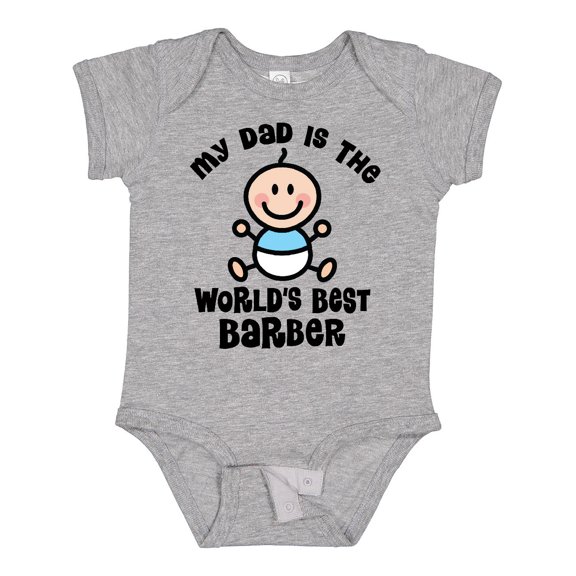 Inktastic Daddy Worlds Best Barber Childs Boys Baby Bodysuit