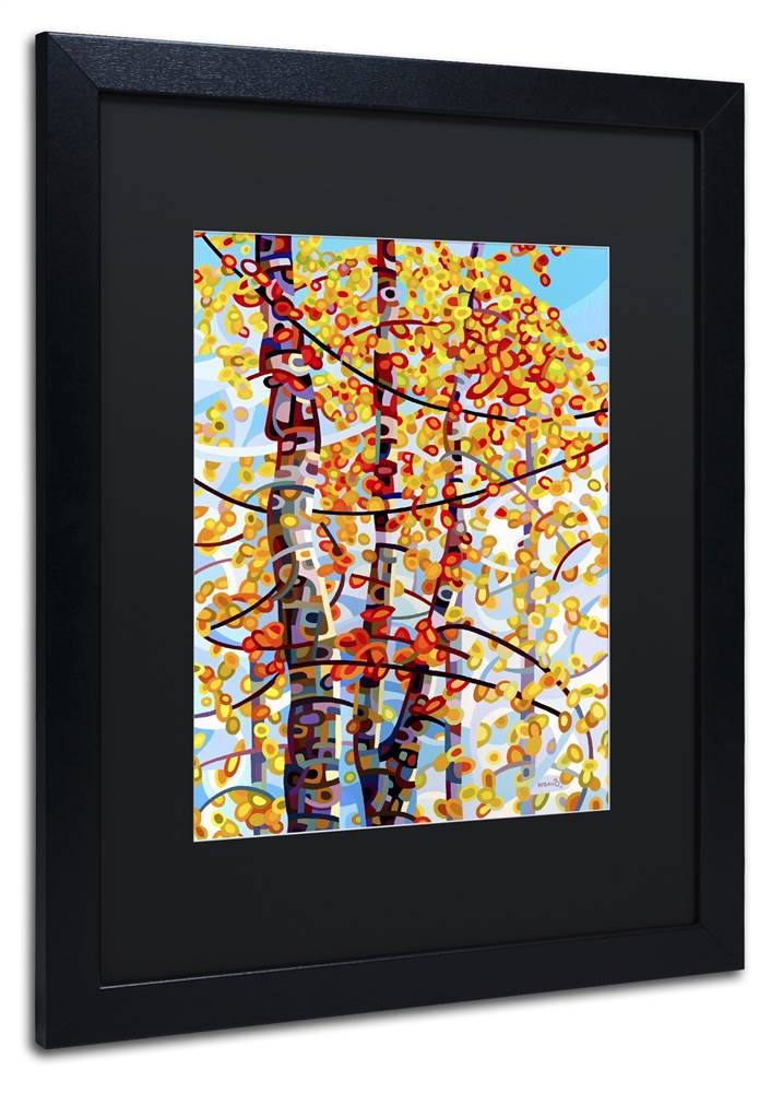 Mandy Budan 'Panoply' Black Matted Framed Art