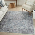 thumbnail image 4 of Nourison Home Machine Washable Series 1 Persian Light Grey/Blue 6' x 9' Area Rug, (6x9), 4 of 13