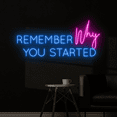 thumbnail image 2 of C-craft Remember Why You Started Neon Sign Led Light for Fitness Club Wall Decor, 2 of 5