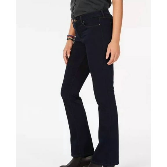 STYLE & COMPANY Womens New 1528 Navy Pocketed Zippered Straight leg Jeans 4 B B