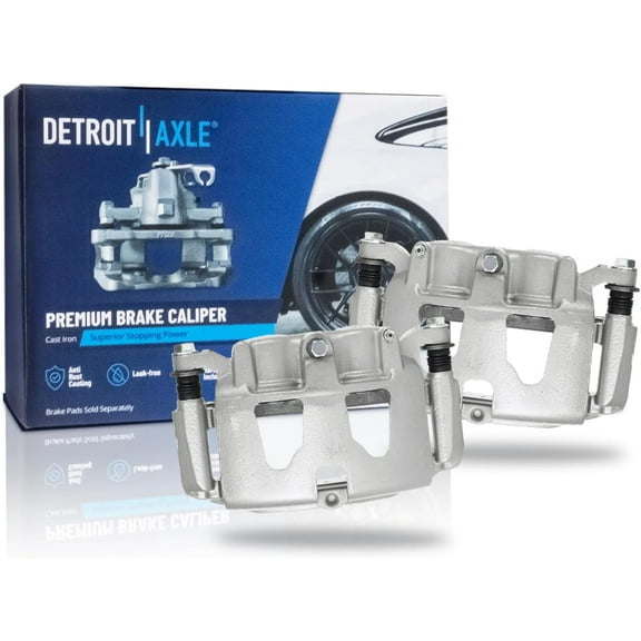 Detroit Axle - 2pc Rear Brake Calipers for 2013-2022 Ford F-250 F-350 Super Duty Disc Brake Calipers w/Brackets Assembly Replacement