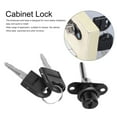 thumbnail image 1 of Cerradura de cajón, 2 piezas Cerradura de armario para cajón de muebles Cerradura de armario para archivador Logre más, 1 of 10