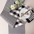 thumbnail image 3 of Black/White Reversible Gingham/Buffalo Check Table Runner 14x108, 3 of 9