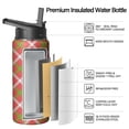 thumbnail image 2 of Christmas 18 oz Insulated Stainless Steel Water Bottle with Straw & Cleaning Brush , Leakproof, BPA-Free, 304 Stainless Steel, Wide Mouth, Travel Mug for Car, Gym, Office, 2 of 5