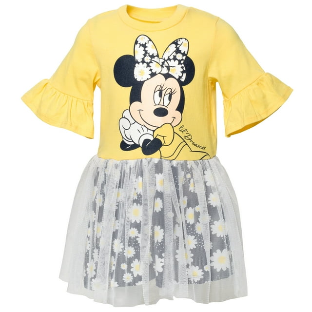 Toddler Puff Sleeve Minnie Dress (2-6y) - 2 Colors