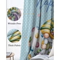 thumbnail image 6 of Easter Blackout Curtains for Bedroom, Thermal Insulated Drapes, Gnomes Colorful Dots Eggs Truck Flowers Blue Plaid Black Out Curtains 63 Inch Long Room Darkening Kitchen Curtains 42"x63" 2 Panels, 6 of 8