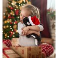 thumbnail image 5 of DolliBu Santa Killer Whale Stuffed Animal Plush Toy - Super Soft Ocean Life Animal Dress Up with Red Santa Claus Hat, Cute Ocean Life Christmas Holiday Gift - 11.5 Inches, 5 of 6