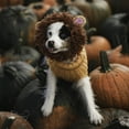thumbnail image 3 of Zoo Snoods Lion Costume - Warm Knit Dog Snood Ear Wrap for Pets, Warm Neck Ear Cover Protection (Medium), 3 of 9