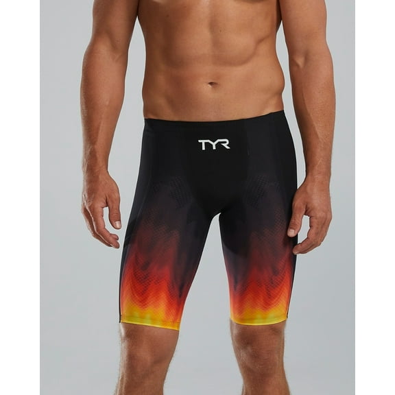TYR Men's Shockwave High-Waist Jammer Swimsuit - Fury