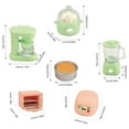thumbnail image 3 of Toy Clearance! Mini Simulation Miniature Colour Kitchen Small Furniture Plastic Toy Set Dollhouse Playhouse Colorful Mini Kitchen Home Furnishings, Toddler Kids Toys Gift for Boys Girls(Green), 3 of 6