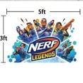 thumbnail image 6 of Nerf school Backdrop Background Banner Taspestry Wall Decor Birthday Party Supplies Poster Fans, 6 of 6