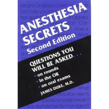 Pre-Owned Anesthesia Secrets (Paperback) 1560533544 9781560533542