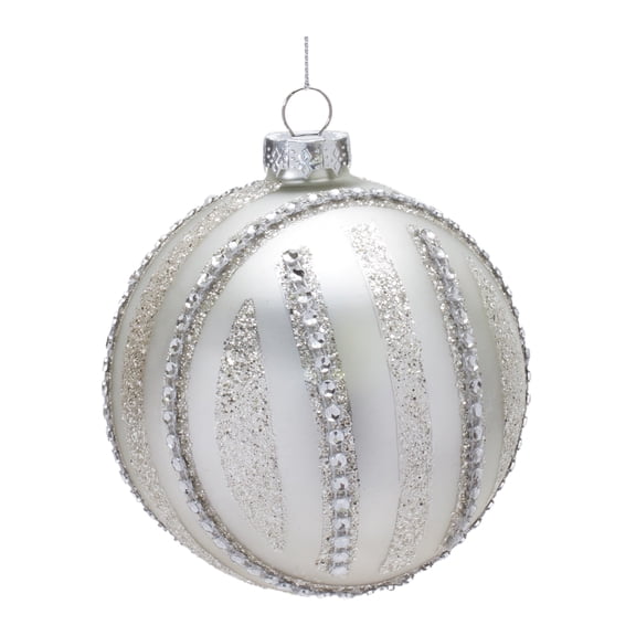 Melrose International Jeweled Glass Ball Ornament (Set of 6)