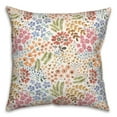 thumbnail image 2 of Creative Products Wild Flower Floral on White 18 x 18 Spun Poly Pillow, 2 of 3