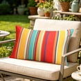 thumbnail image 4 of Outdoor Waterproof Lumbar Pillow Cover, Double Sided Printed Cushion Case for Patio Chairs and Sofas, Decorative Bolster Pillow Cover, Durable Garden and Deck Decor Gift, 4 of 6