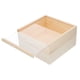 thumbnail image 1 of Joyero de madera con tapa transparente, caja de almacenamiento de madera Natural, caja de almacenamiento de artesanías de madera rústica, 1 of 6