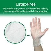 Tender Gentle Disposable Vinyl Gloves 100 ct. - Medium - Clear - Latex Free - Food Safe Gloves