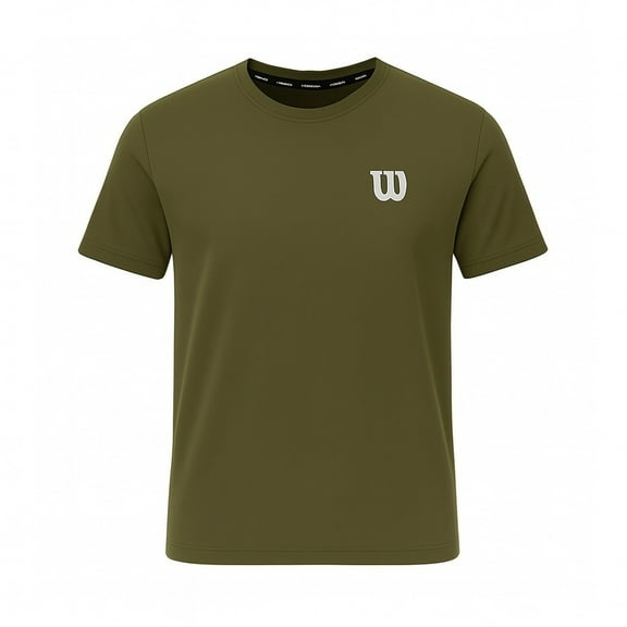 Playera Deportiva Wilson para Hombre Manga Corta Color Verde Talla EG