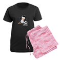 thumbnail image 5 of CafePress - I Like Soccer Women's Dark Pajamas - Women's Short Sleeve Print T-Shirt and Pants Dark Cotton Pajama Set, 5 of 7