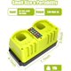 thumbnail image 2 of P117 18V Charger Reemplazo para Batería Ryobi 18V Charger, Estación de Charger Dual Compatible para Batería Ryobi 18V ONE+ Plus de Ion de Litio P100 P102 P103 P104 P105 P106 P107 P108, 2 of 7