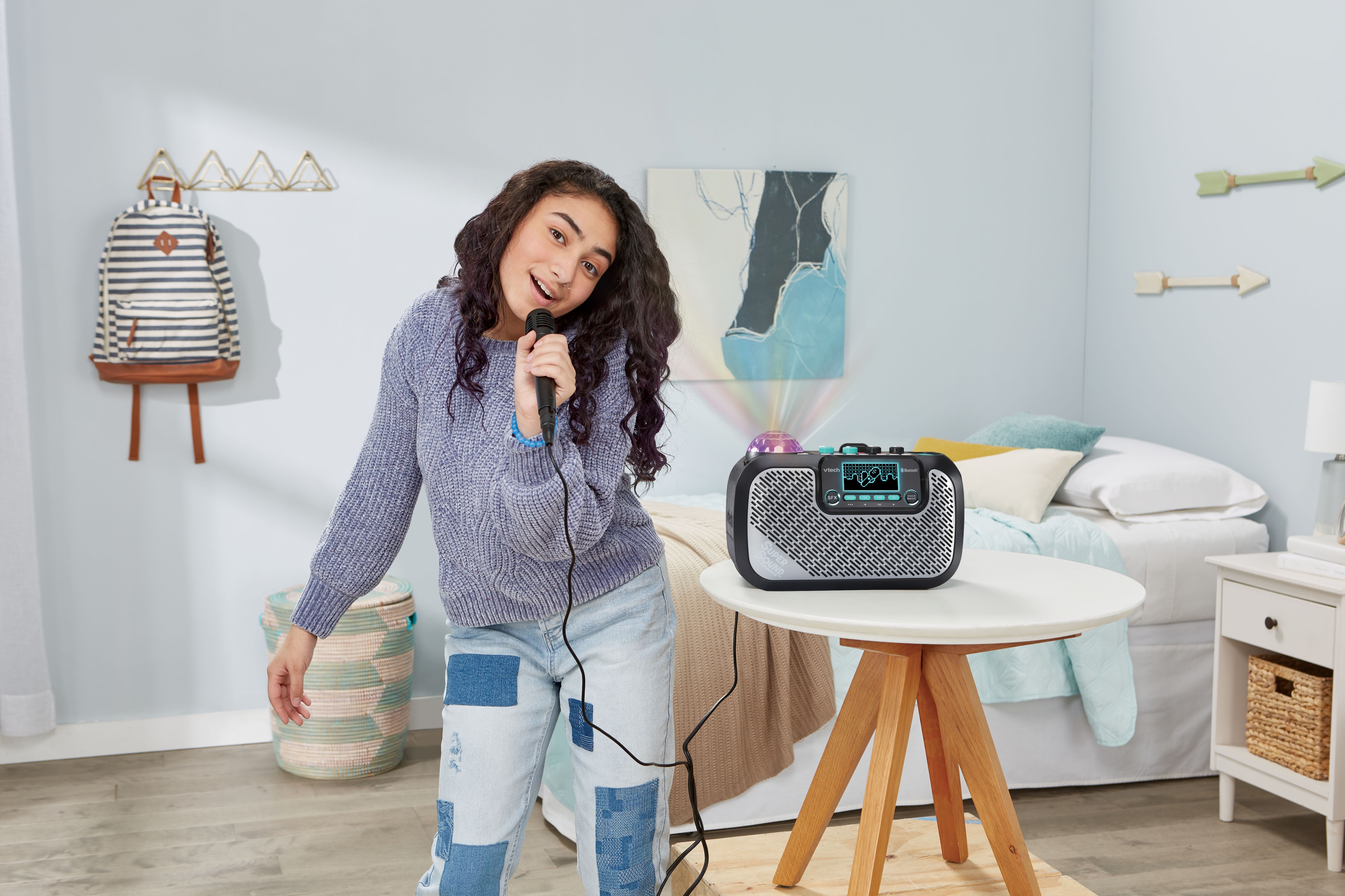 VTech® SuperSound Karaoke™ Mic and Big Sound Portable Speaker Wireless Connection